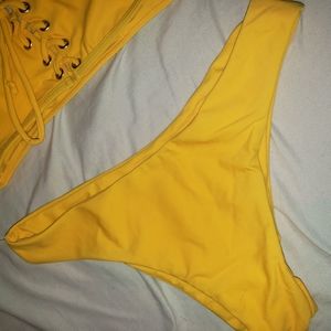 Yellow bathing suit